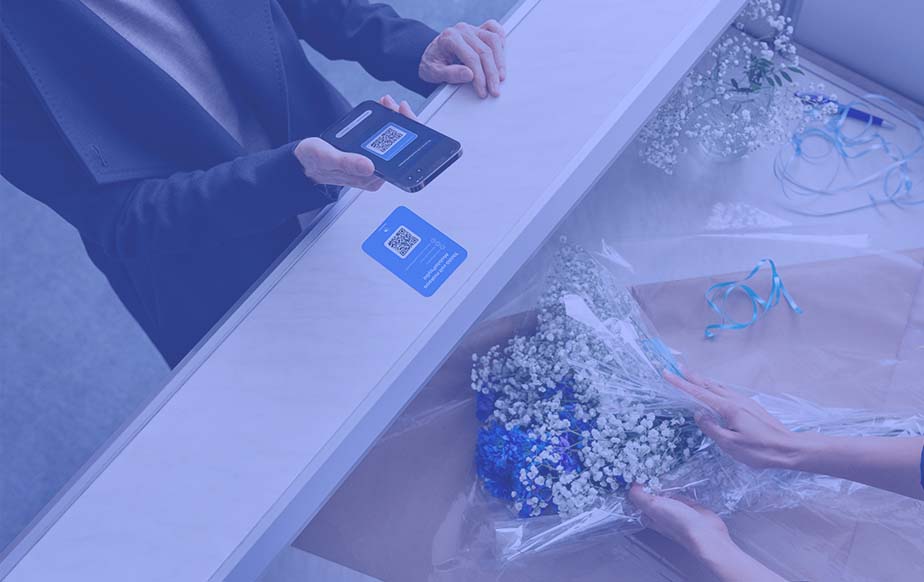 MobilePaylla maksaminen kukkakaupassa