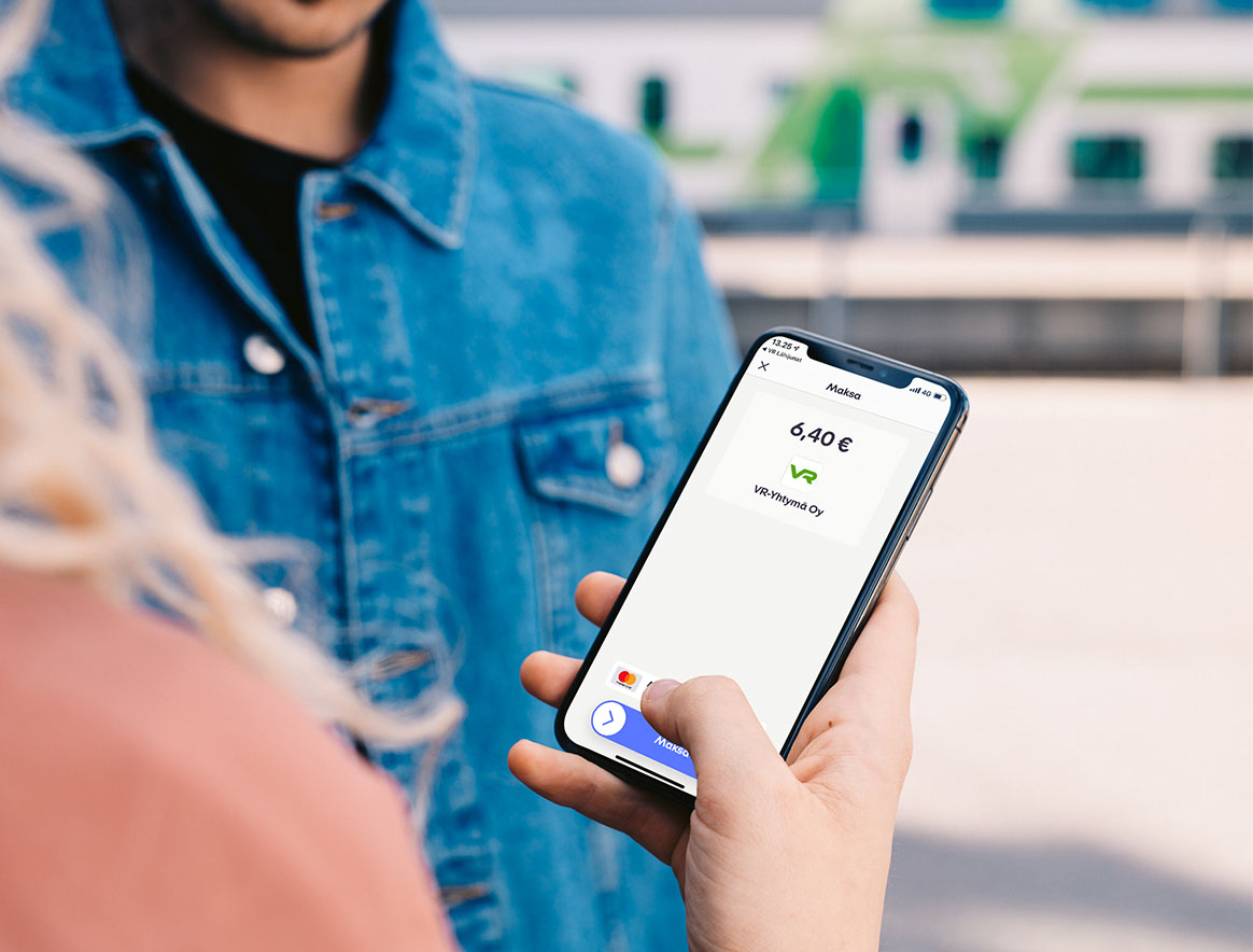 MobilePay App paymentsilla matkalipun maksaminen.