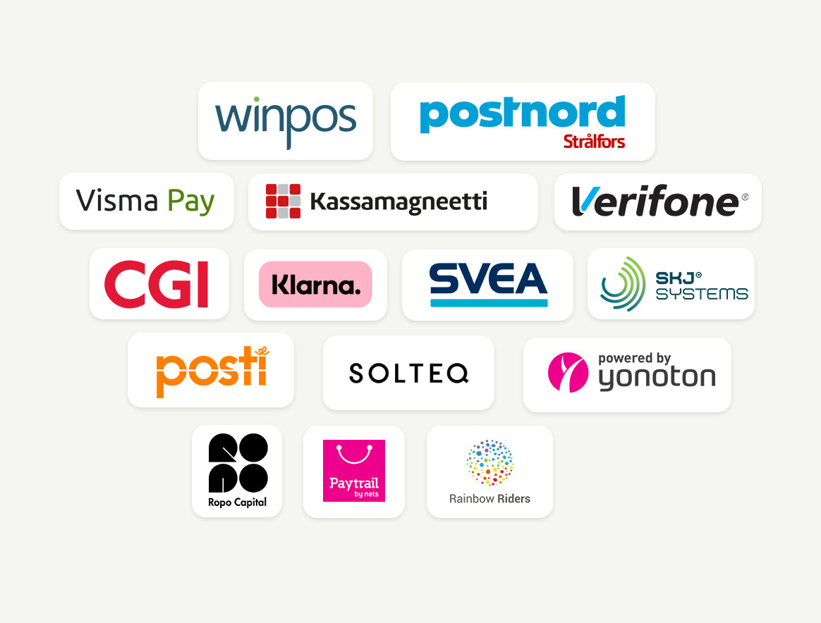 MobilePay partnereiden logoja