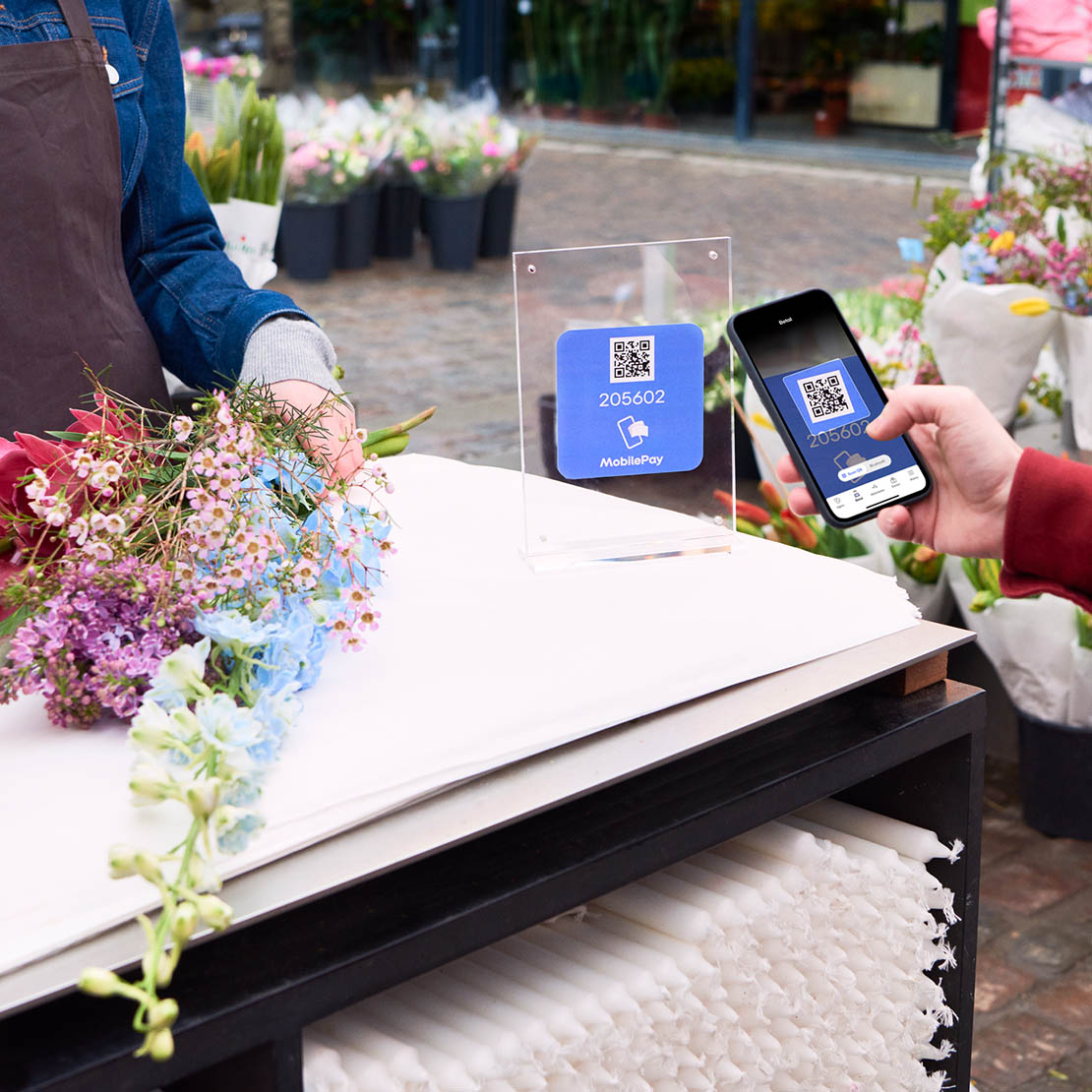 MobilePaylla maksaminen kukkakaupassa