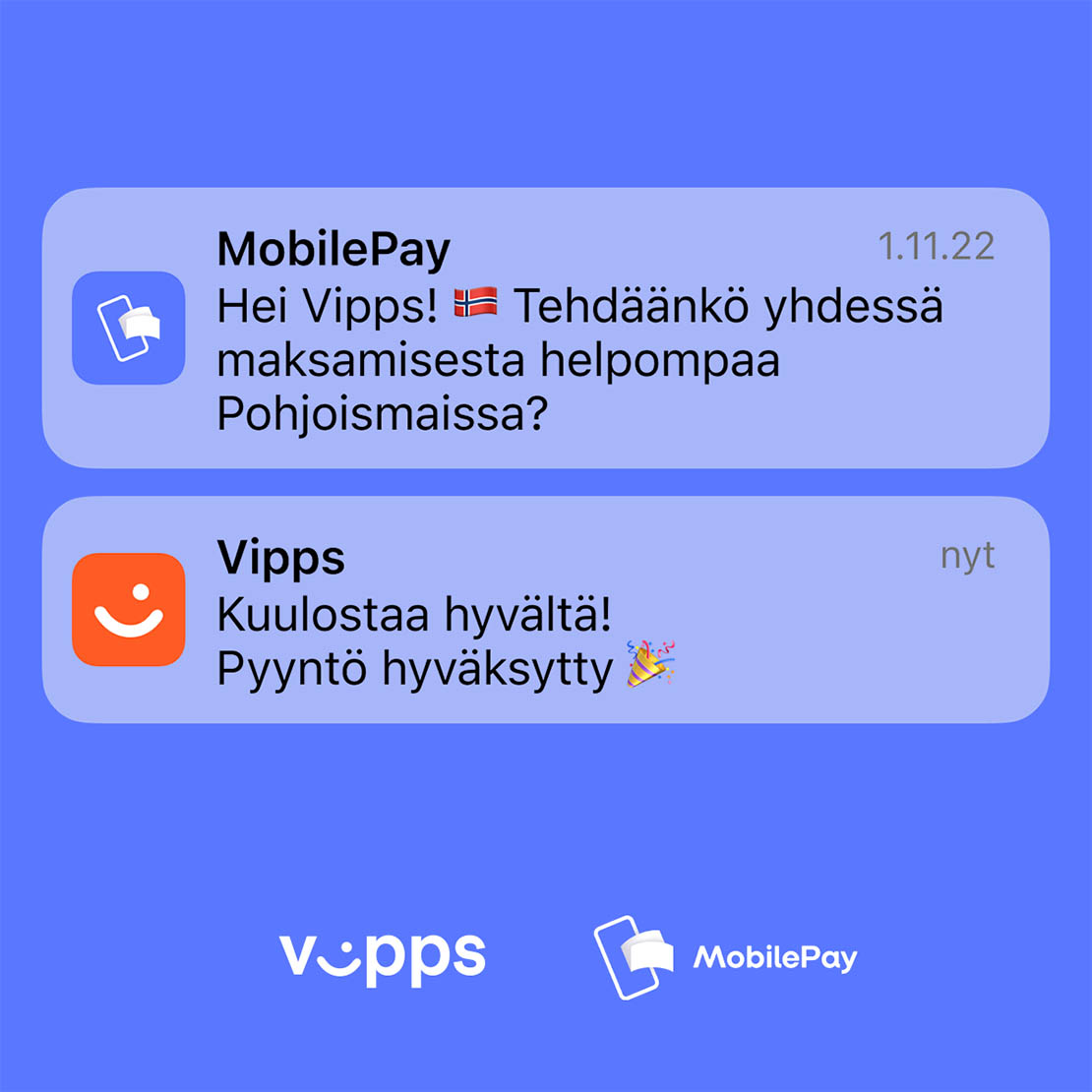 MobilePay ja Vipps yhdistyvät