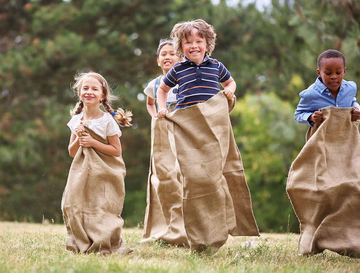 Children playing in a park
